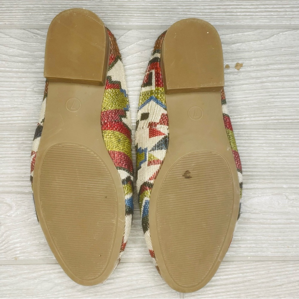 Universal Threads Mules Slides Woman’s 7 Aztec Ta… - image 7